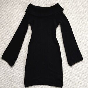 Na-kd Fashion Knitted Fold Over Mini Dress
